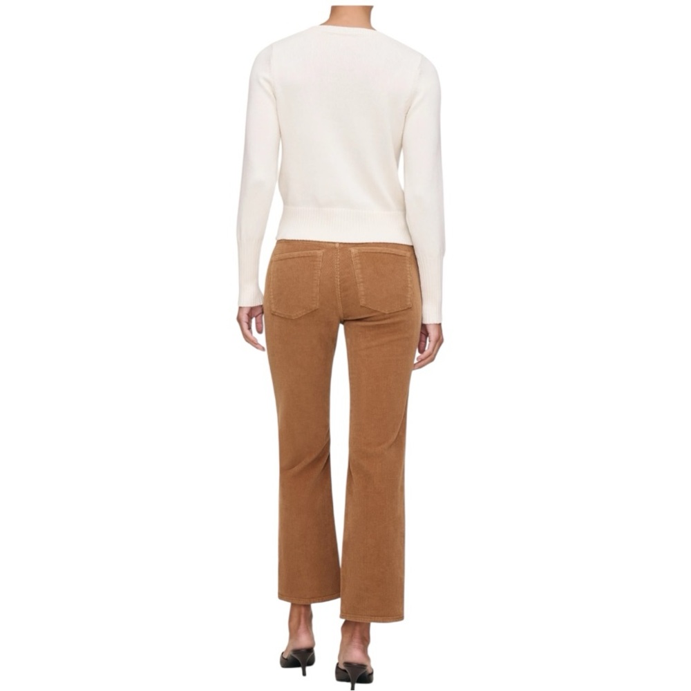 DL1961 Bridget Boot High Rise Corduroy Crop Pants in Teddy Taupe Size 27 - Picture 3 of 10